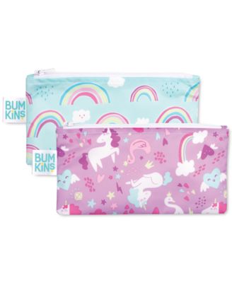 Bumkins - 2-Pk. Unicorn & Rainbow Snack Bag Set