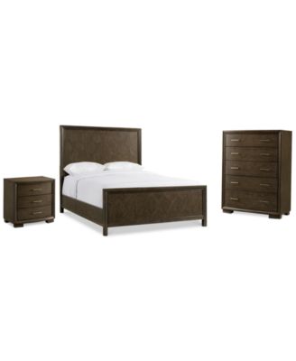 Furniture - Monterey Bedroom , 3-Pc. Set (Queen Bed, Nightstand & Chest)