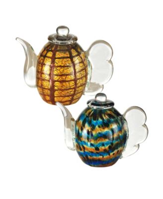 Dale Tiffany - 2pc set Inferno Tea Pot