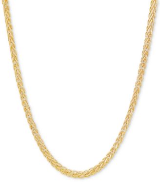 Giani Bernini - Wheat Link 24" Chain Necklace in 18k Gold-Plated Sterling Silver
