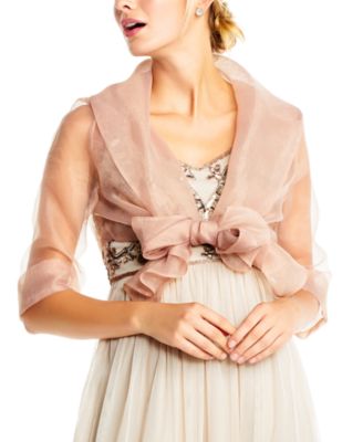 Adrianna Papell - Organza Wrap Jacket
