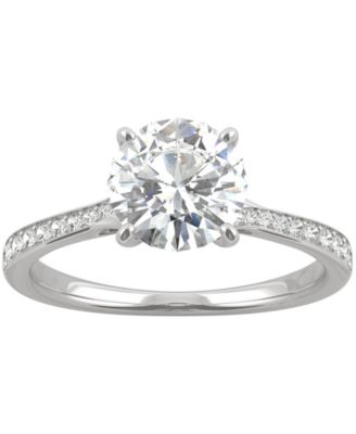 Charles & Colvard - Moissanite Engagement Ring (1-5/8 ct. t.w. DEW) in 14k White Gold