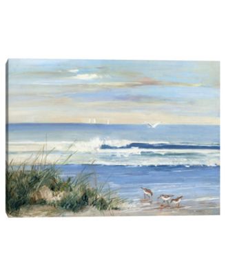 Fine Art Canvas - Beachcombers by Sally Swatland Canvas Art Print