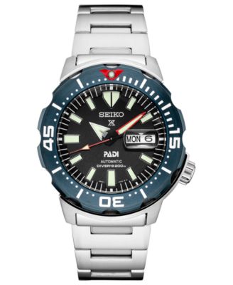 Seiko - Men's Automatic Prospex Stainless Steel Bracelet Watch 42.4mm
