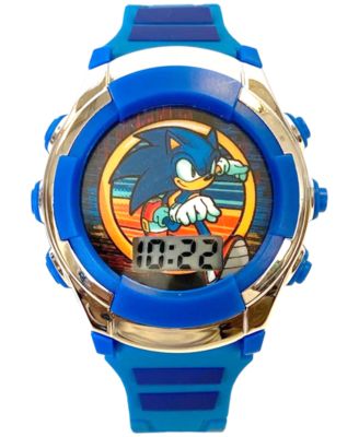 Accutime - Kid's Sonic Digital Blue Silicone Strap Watch 38mm
