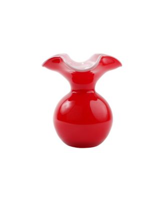 VIETRI - Vietri Hibiscus Glass Red Small Fluted Vase