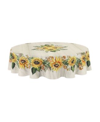Laural Home - Sunflower Day 70 Round Tablecloth