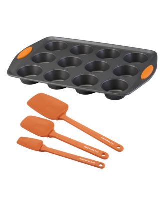 Rachael Ray - Yum-o! Bakeware Oven Lovin Nonstick 4-Pc. Muffin and Cupcake Making Set