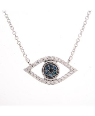 Wrapped - Diamond Evil-Eye Pendant Necklace (1/6 ct. t.w.)