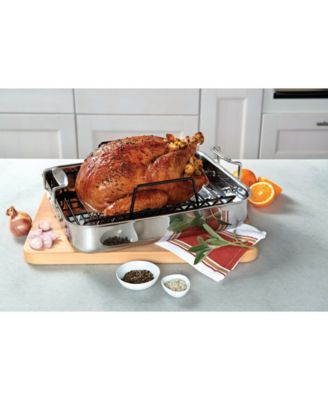 Viking - 3-Ply Stainless Steel Roasting Pan with Nonstick Rack