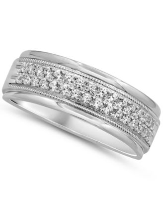 Macy's Brand - Men's Diamond (1/2 ct. t.w.) Ring in 10K White Gold or 10K Yellow Gold