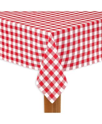 Lintex - Buffalo Check Red 100% Cotton Table Cloth for Any Table 60"X104"