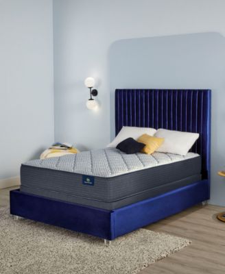 Serta - Serene Sky 11" Plush Mattress Set- Queen Split