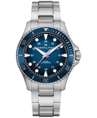 Hamilton - Men's Swiss Automatic Khaki Navy Scuba Stainless Steel Bracelet Watch 43mm