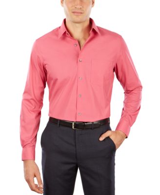 Van Heusen - Men's Fitted Poplin Dress Shirt