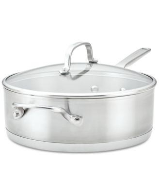 KitchenAid - Stainless Steel Deep Saut&eacute; Pan & Lid