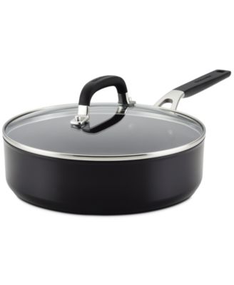 KitchenAid - Hard-Anodized 3-Qt. Nonstick Saut&eacute; Pan & Lid