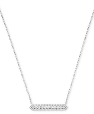 Macy's Brand - Diamond Bar 18" Pendant Necklace (1/2 ct. t.w.)