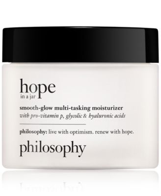 philosophy - hope in a jar smooth-glow multi-tasking moisturizer with pro-vitamin p, glycolic & hyaluronic acids, 4-oz.