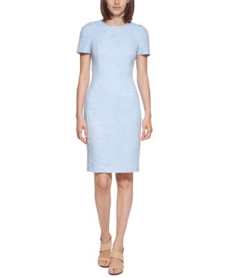 Calvin Klein - Women's Tweed Short-Sleeve Sheath Dress