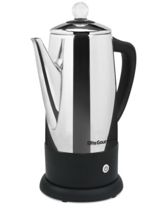 Elite Gourmet - Stainless Steel 12-Cup Automatic Coffee & Tea Percolator