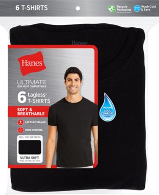 Hanes - Men's Ultimate 6pk. Crewneck T-Shirts