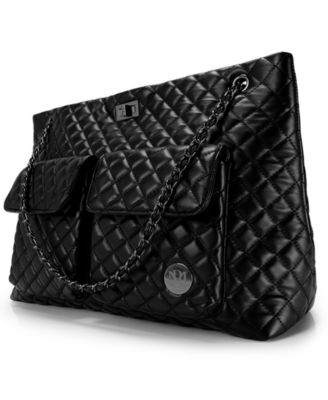 Badgley Mischka - Diana Faux Leather Tote Weekender Travel Bag