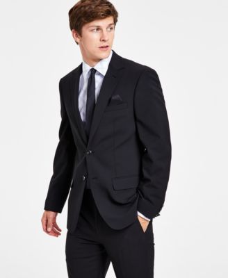 Bar III - Men's Solid Skinny Fit Wrinkle-Resistant Wool Suit Separate Jacket