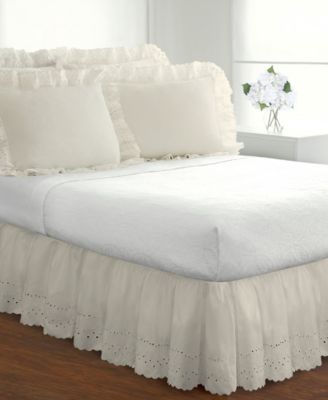Fresh Ideas - Ruffled Eyelet California King Bed Skirt