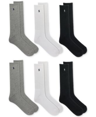 Polo Ralph Lauren - Men's 6-Pk. Performance Sport Crew Socks