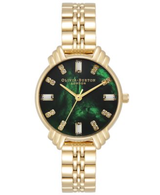 Olivia Burton - Women's Art Deco Gold-Tone Bracelet Watch 30mm