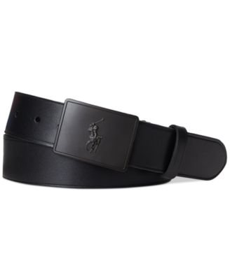 Polo Ralph Lauren - Men's Plaque-Buckle Leather Belt