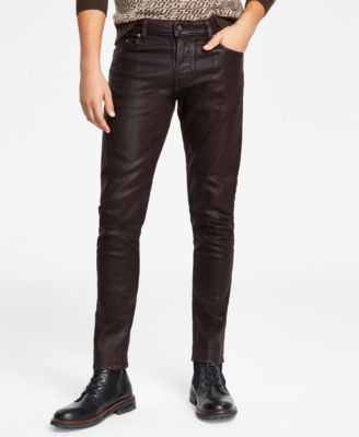 GUESS - Men's Slim Tapered-Fit Coated Jeans