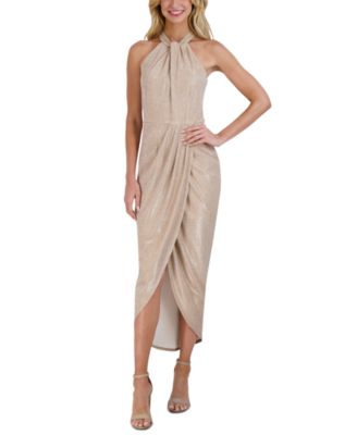 julia jordan - Women's Knot-Neck Tulip-Hem Dress