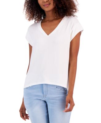 I.N.C. International Concepts - Women's Shine V-Neck Top