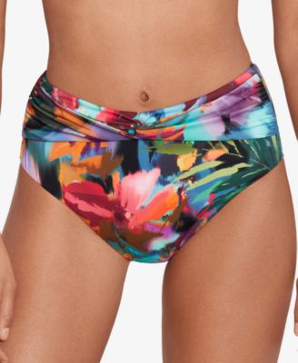 Lauren Ralph Lauren - Women's Twist-Front High-Waist Bikini Bottoms