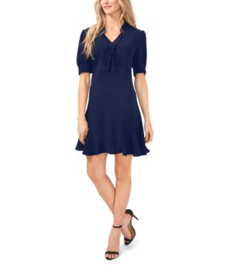 CeCe - Ruffled Tie-Neck Dress