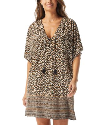 Coco Reef - Women's Raya Lace-Up V-Neck Dress Cover-Up