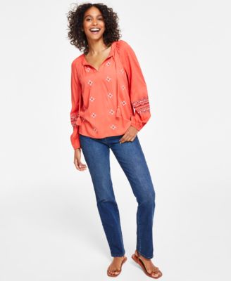 Style & Co - Tummy-Control Straight-Leg Jeans