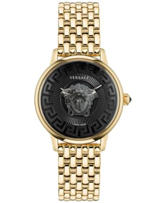 Versace - Women's Swiss Medusa Alchemy Gold Ion Plated Bracelet Watch 38mm