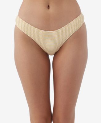 O'Neill - Juniors' Diya Striped Textured Matira Bikini Bottoms