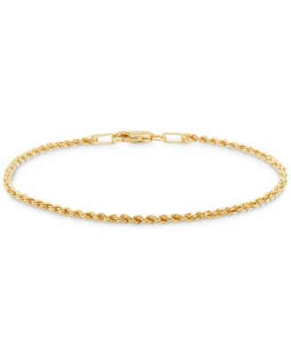 Macy's Brand - Children's Glitter Rope Bracelet in 14k Yellow Gold