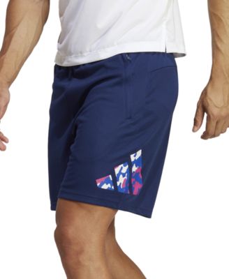 adidas - Men's Train Essentials Seasonal Camo-Filled Logo Training Shorts