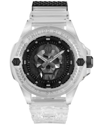 Philipp Plein - Men's The Skull Transparent Silicone Strap Watch 45mm
