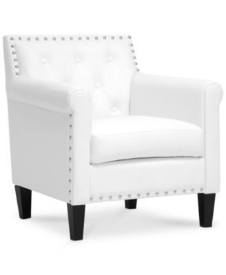 Furniture - Antonia Faux Leather Accent Chair