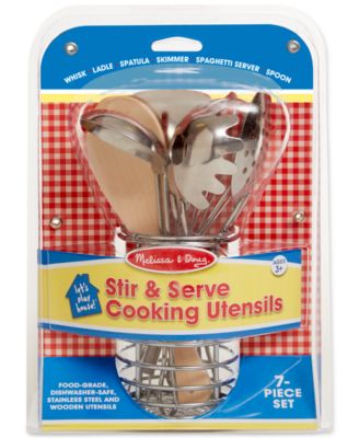 Melissa and Doug - Kids' Let's Play House! Stir & Serve Cooking Utensils Set