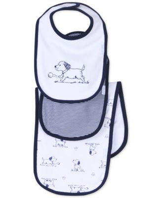 Little Me - Baby Boys' 3-Piece Bib and Burp Cloth Set