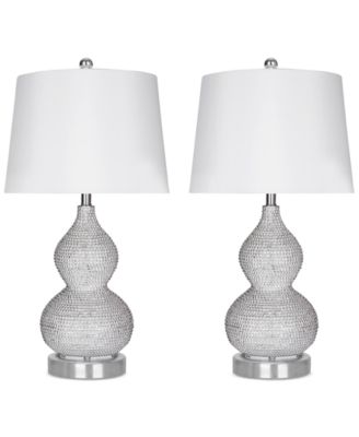 Abbyson Living - Set of 2 Beaded Table Lamps