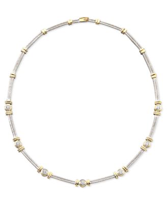 Macy's Brand - Diamond Necklace (1 ct. t.w.) in 14k Two-Tone Gold