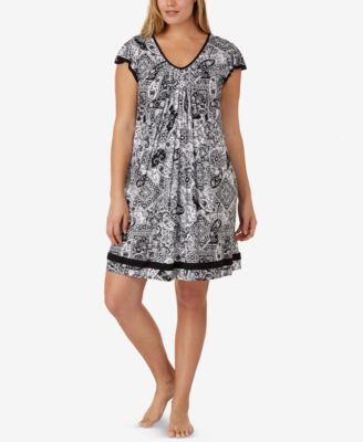 Ellen Tracy - Plus Size Yours to Love Short Sleeves Nightgown